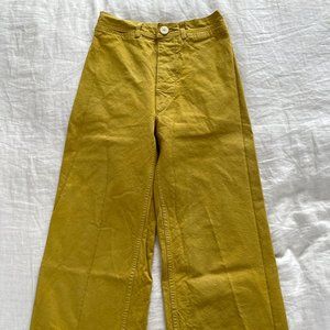Jesse Kamm Sailor Pants Yellow, Size 4